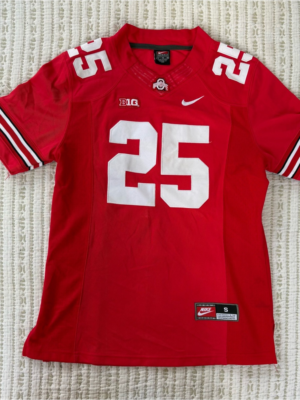 Nike Ohio State Buckeyes Weber #25 Football Jersey Size S Red